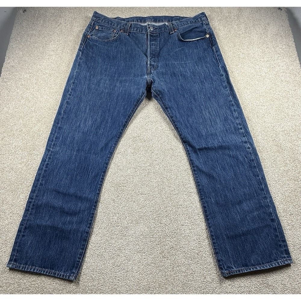 Levi's 501 Men's 38x29 (tag‎ 40x30) Button Fly Straight Leg Blue Jeans